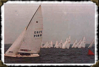 Star Sailboats Racing on Gull Lake